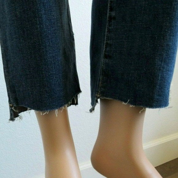KUT from the KLOTH Jeans DISTRESSED Ankle Straight Leg Plus Size 16 Petite NWT - Picture 4 of 4
